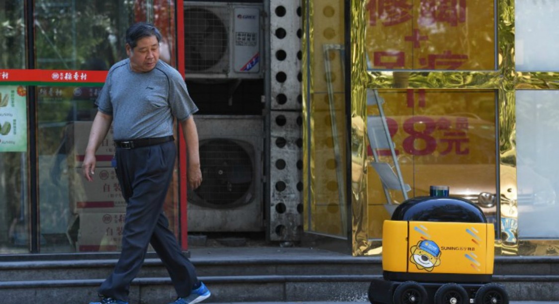 Des robots ont commencé à remplacer les livreurs en Chine