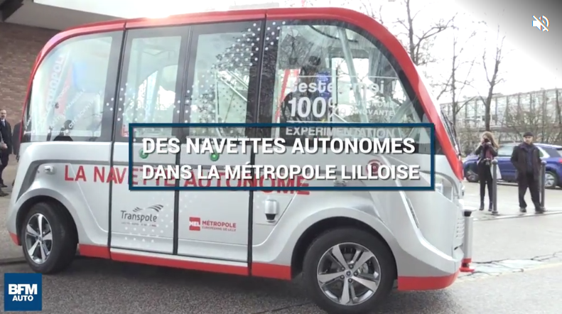 VIDEO : Une navette autonome et électrique circule dans la métropole lilloise