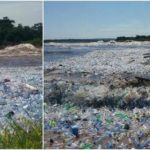 Une « banquise » de bouteilles en plastique recouvre le fleuve Congo à Kinshasa