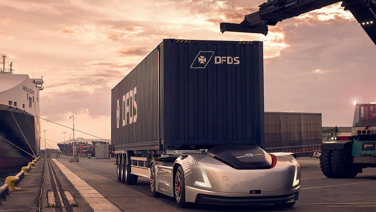 Le « camion » autonome et électrique Vera de Volvo Trucks va être testé en Suède