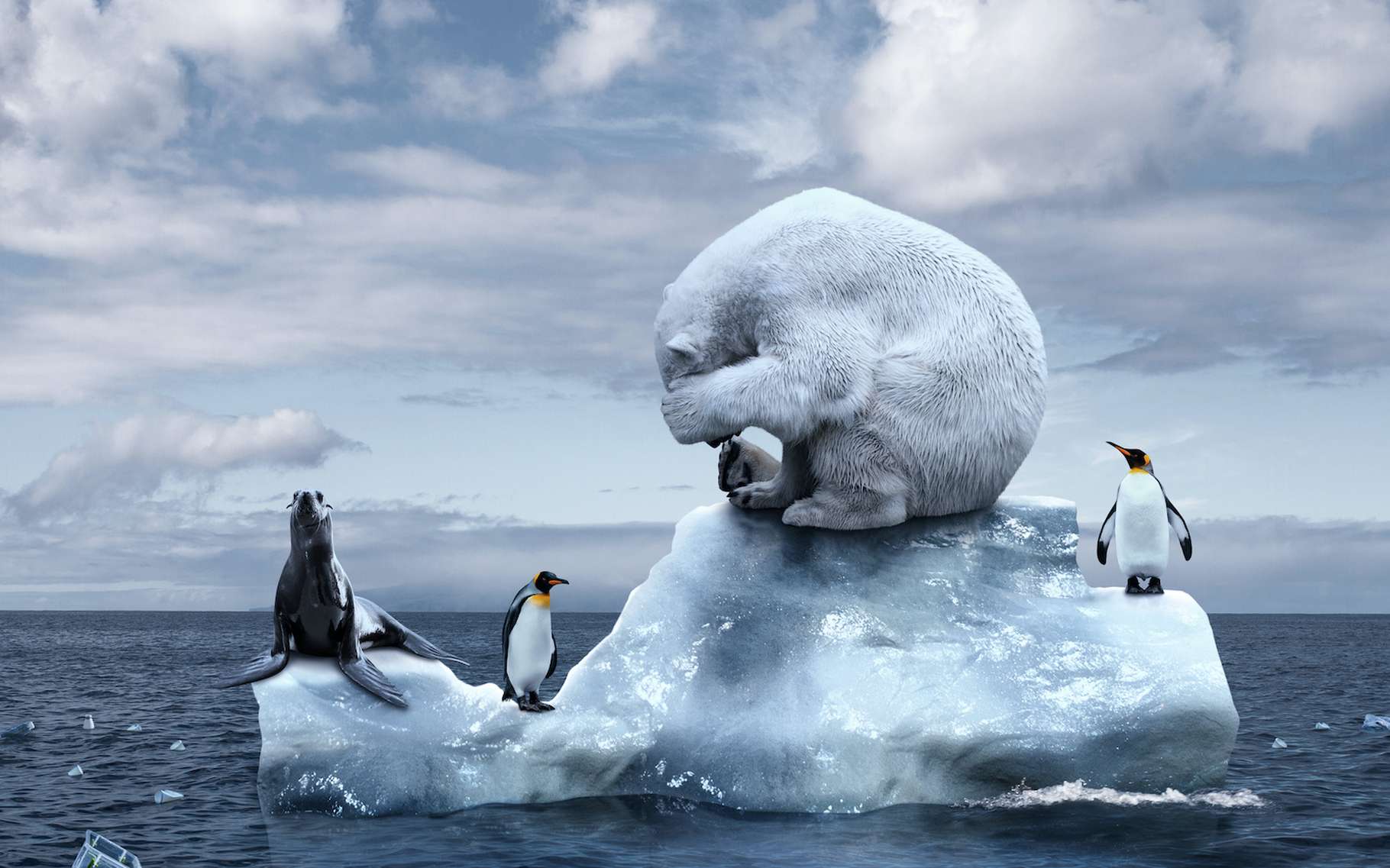 Ces substances sont responsables de la moitié du réchauffement de l’Arctique