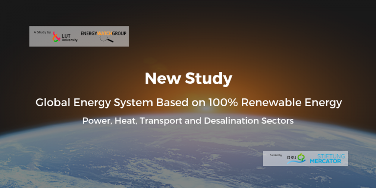 New Study: Global Energy System based on 100% Renewable Energy
