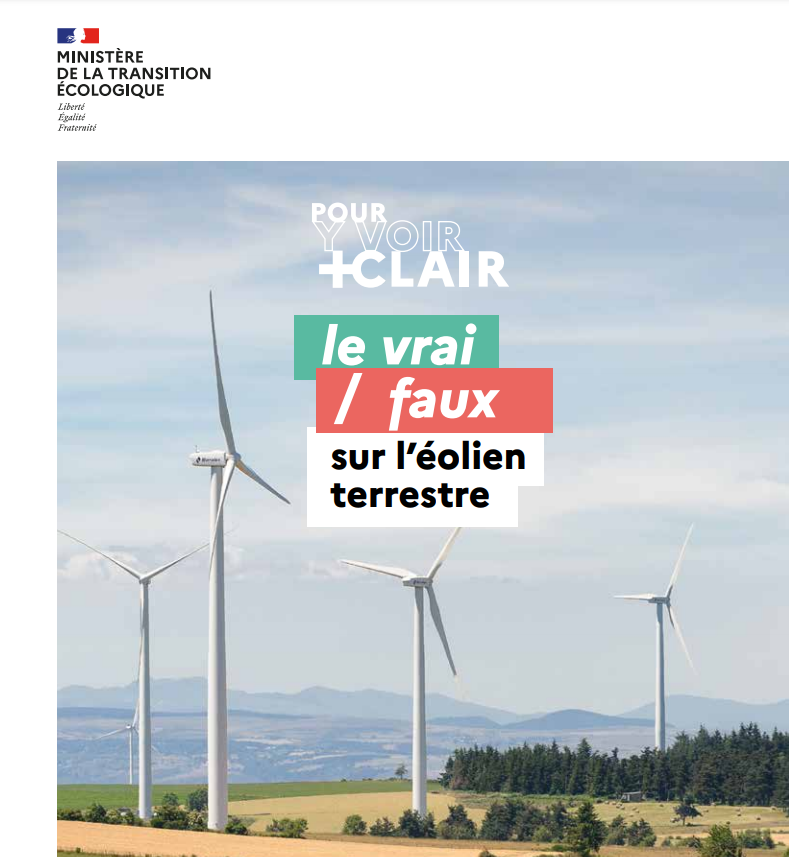 Ministère de la transition écologique : le vrai/faux sur l&rsquo;éolien terrestre