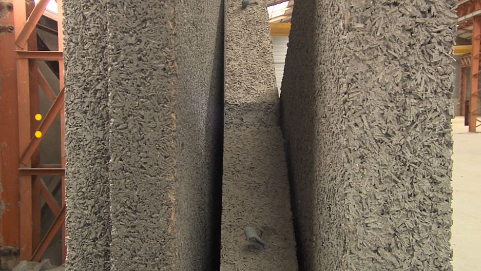 Le premier béton de bois à bilan carbone négatif fabriqué en Isère