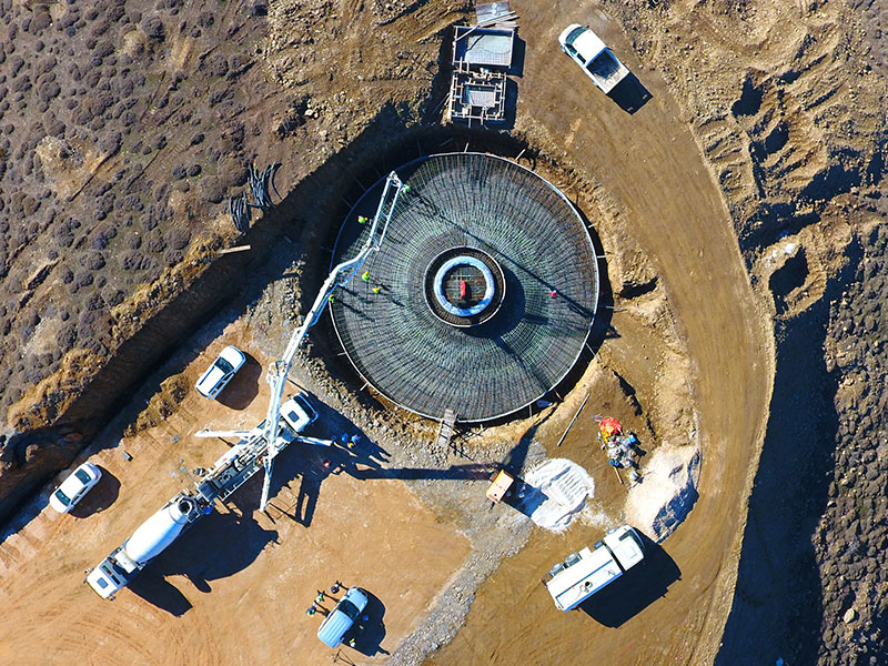 Trop de béton pour les éoliennes ?