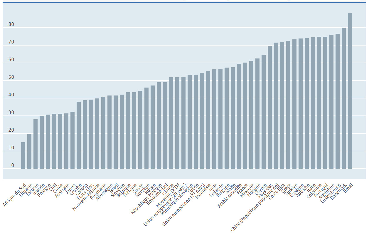 Taux de remplacement bruts des pensions