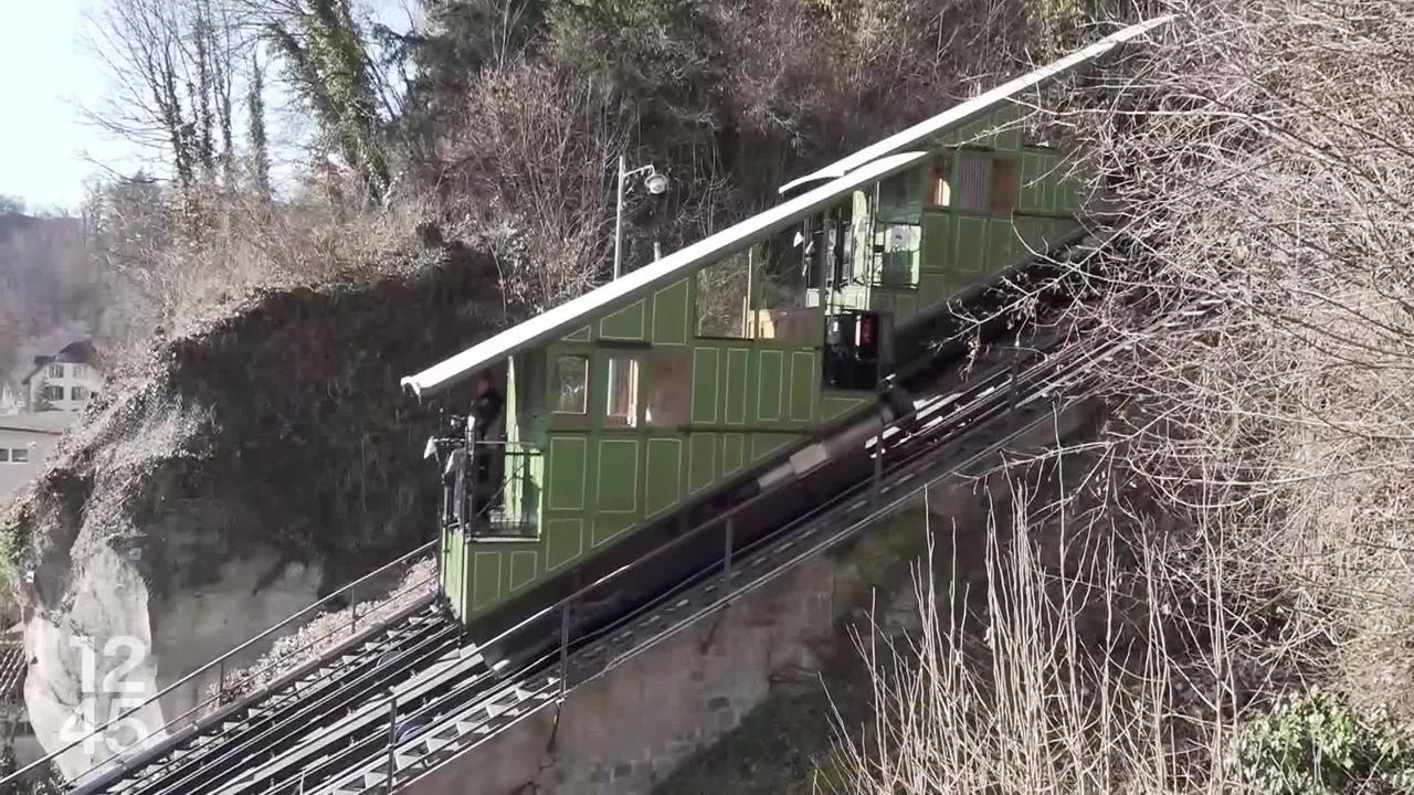 Le funiculaire de Fribourg et son contrepoids aux eaux usées fête ses 125 ans