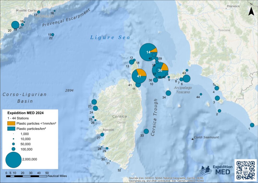 En Méditerranée Expédition MED quantifie« plus de, 2 millions de particules plastiques par km² »