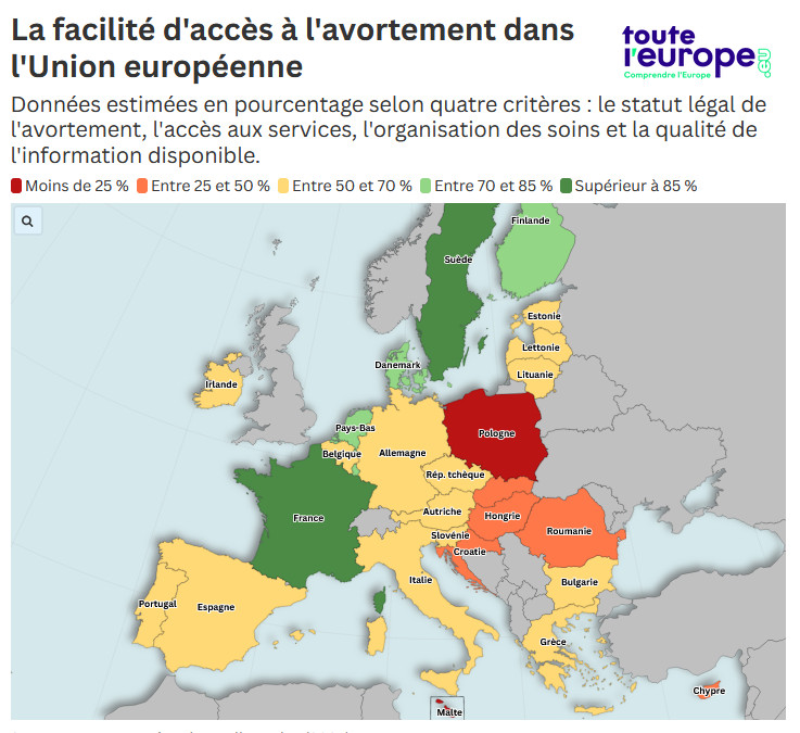 [Carte] Avortement en Europe : un accès très inégal