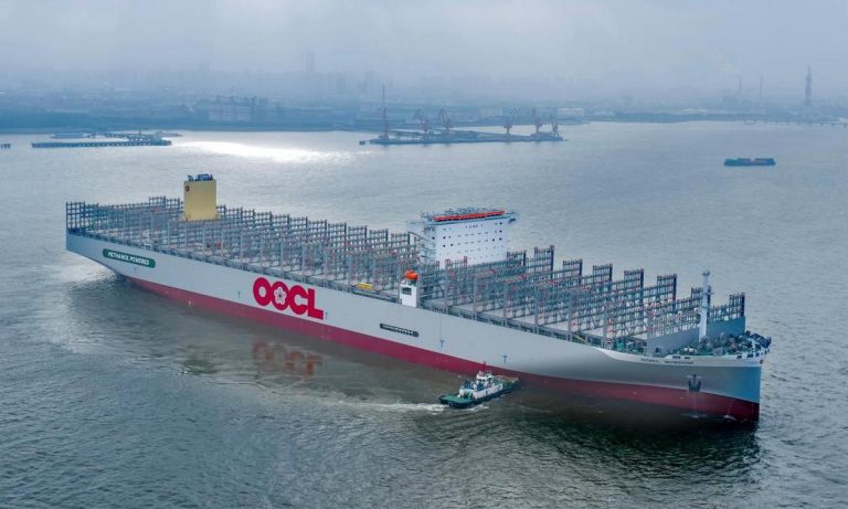 Chinese-built world’s largest methanol dual-fuel container ship begins sea trials