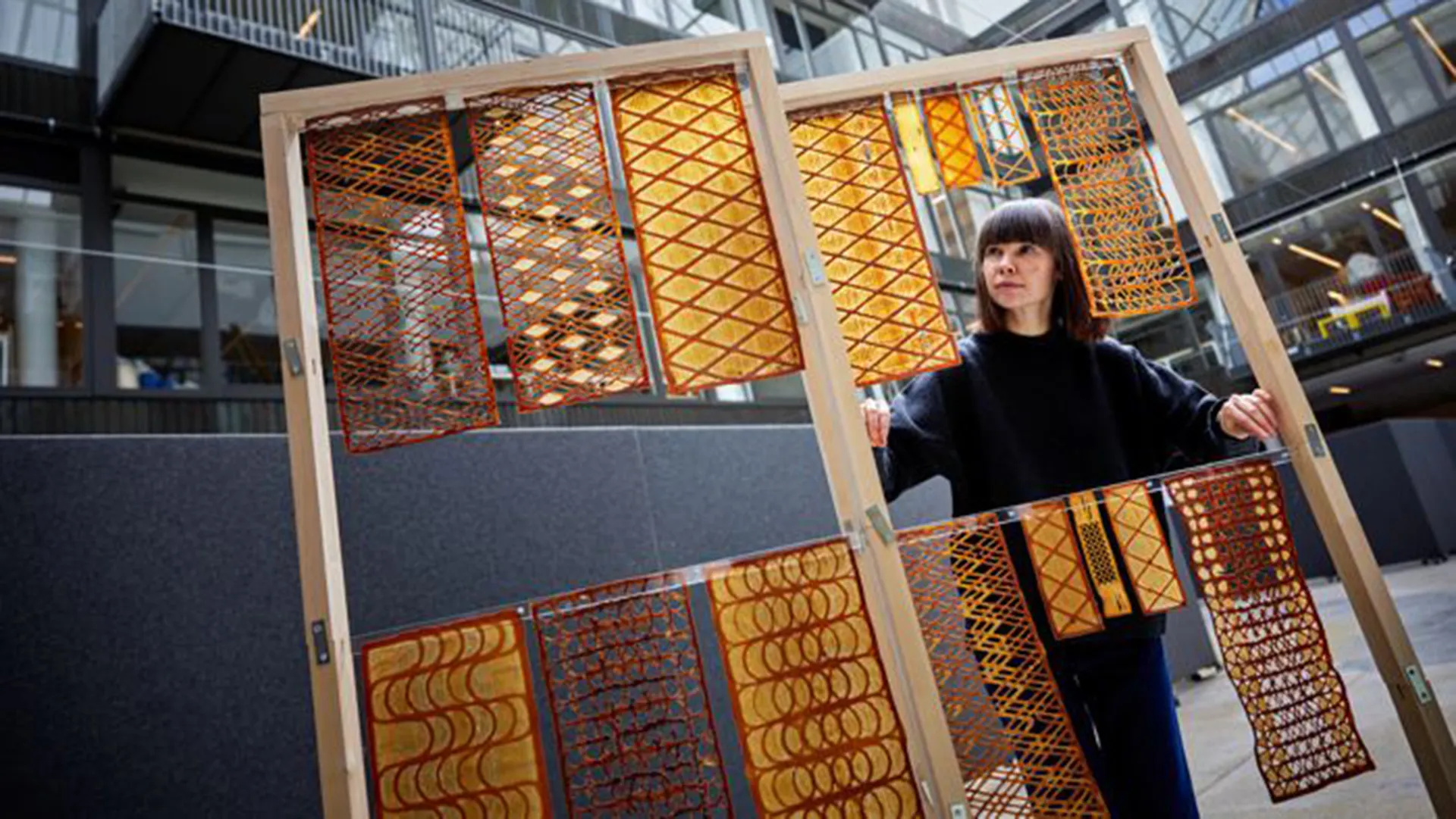 This yeast-based 3D printed biomaterial could one day replace your wallpaper and drapes