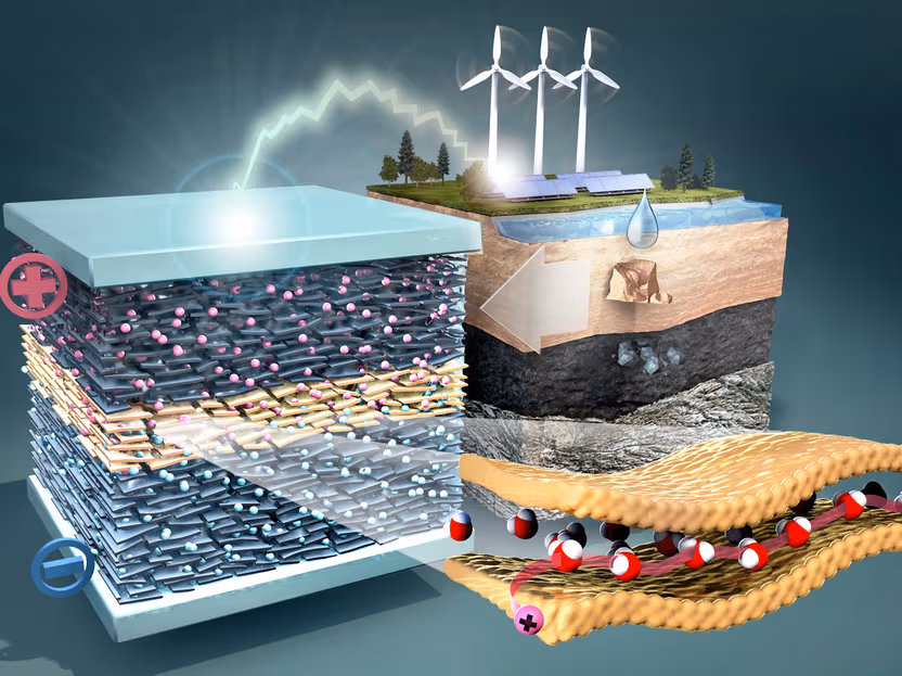 Eau, argile et carbone : une nouvelle voie vers le stockage durable de l&rsquo;énergie