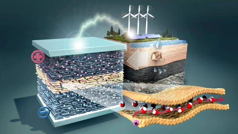 Microscopic clay channels unlock pure water for safer energy storage