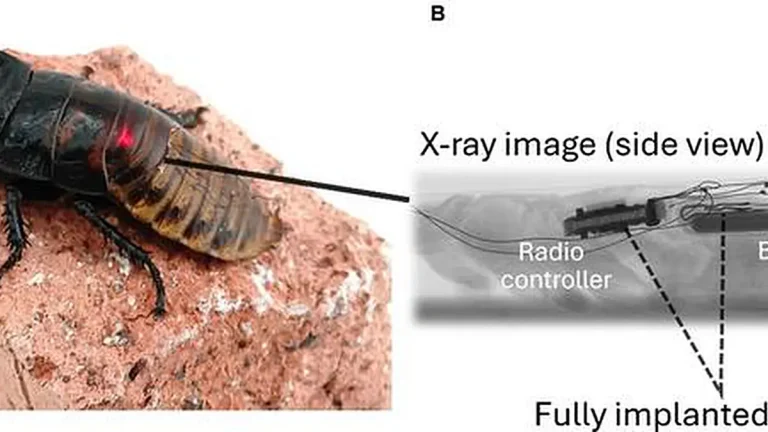 Un contrôleur radio miniature implanté améliore la mobilité des insectes cyborgs