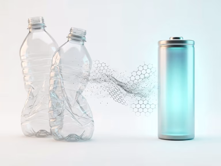 Les bouteilles en plastique pourraient trouver une nouvelle vie dans les batteries sous forme de graphite