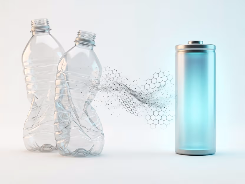 Les bouteilles en plastique pourraient trouver une nouvelle vie dans les batteries sous forme de graphite