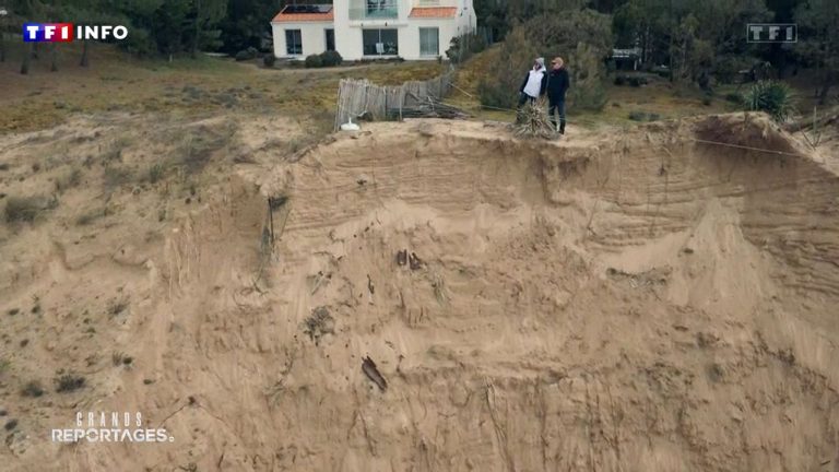 « On était bien face à la mer… » : en Vendée, le cauchemar d&rsquo;un couple dont 100 m² de jardin ont été engloutis par l&rsquo;océan | TF1 Info