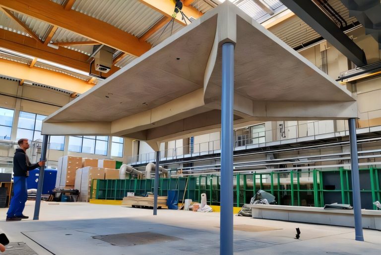 Optimized concrete slabs cut material use without weakening floors