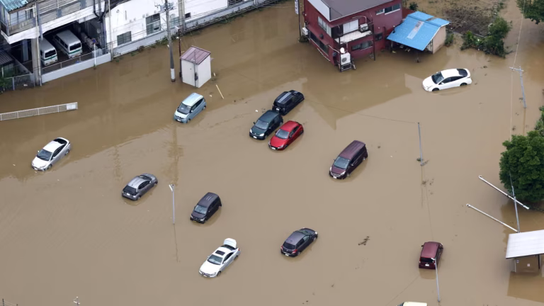 ‘Unprecedented’ rain kills five in Japan as thousands stranded at airport
