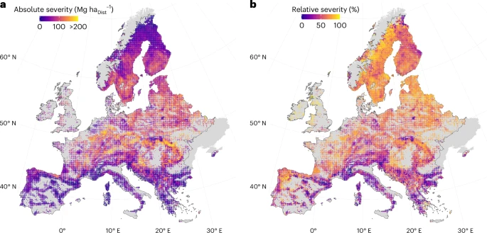 Accelerating biomass loss from forest disturbances across Europe – Nature Geoscience