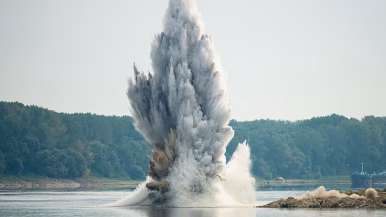 Romania blasts rock to divert water from drought-hit Danube to nuclear reactor