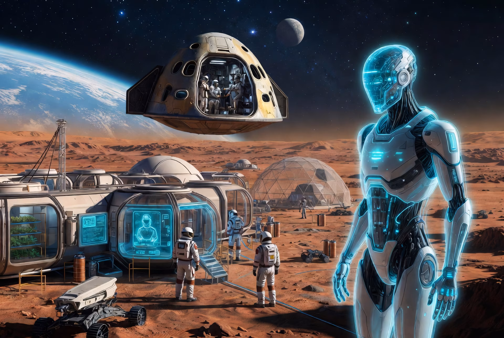 Une nouvelle ère commence : comment l&rsquo;IA s&rsquo;apprête à rendre la vie possible sur la Lune et Mars