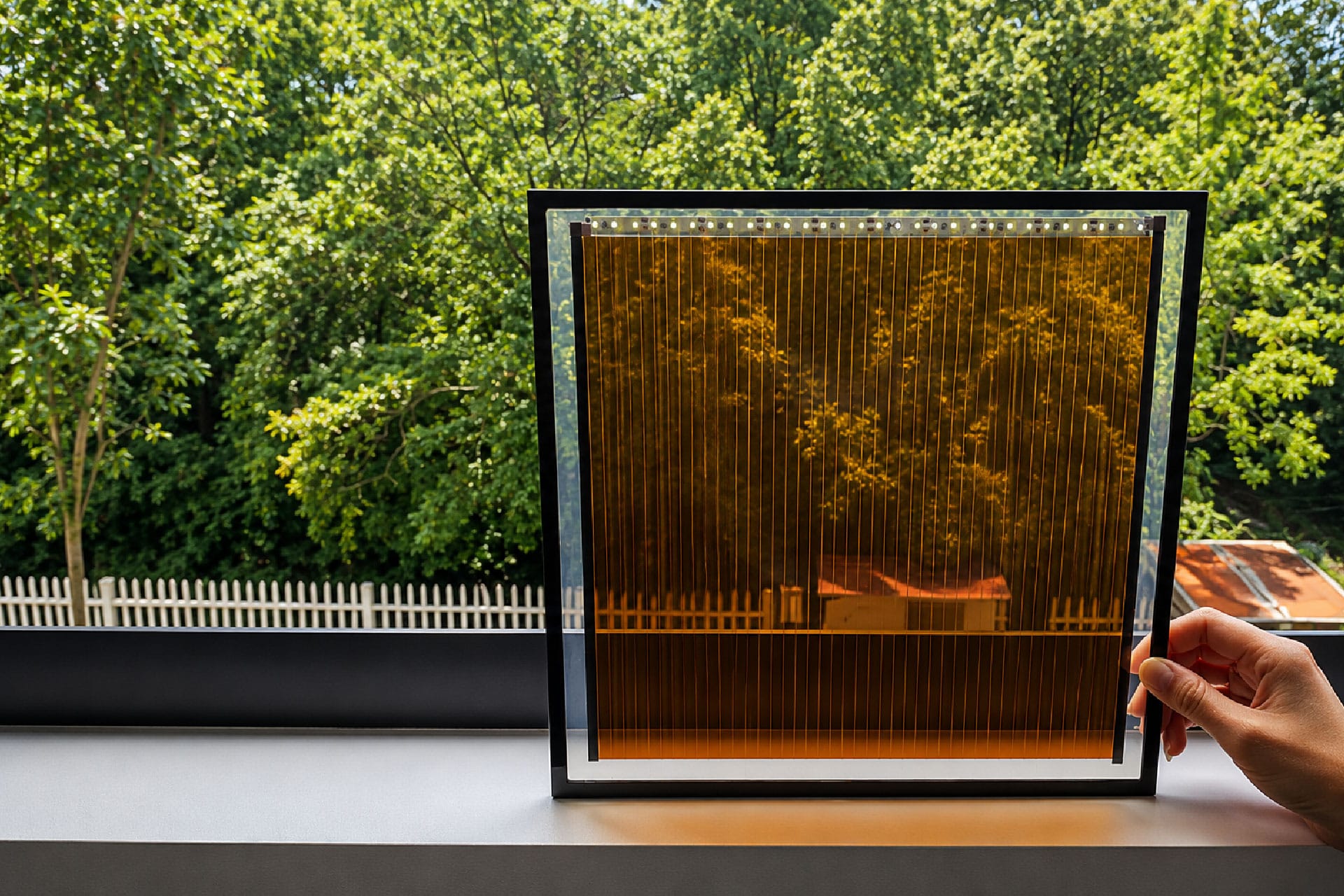 Cette fenêtre produit de l&rsquo;électricité en captant les rayons du soleil et de la lumière intérieure