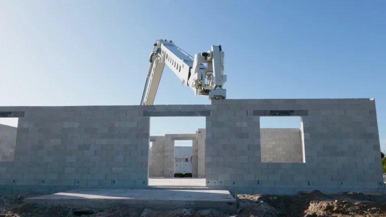 Et si votre future maison était construite par un robot maçon? Hadrian X est un bras mécanique gigantesque capable de construire une maison en deux jours