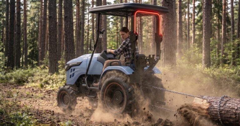 Small, spry solar-roofed tractor looks to replace diesel