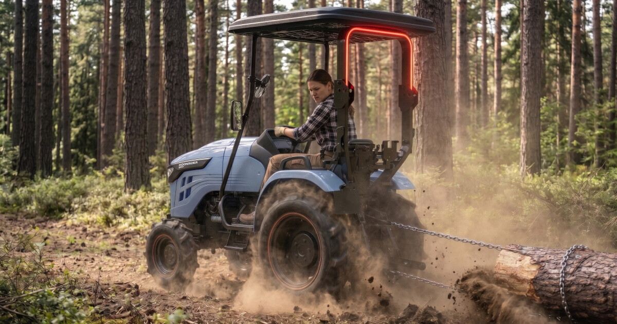 Small, spry solar-roofed tractor looks to replace diesel