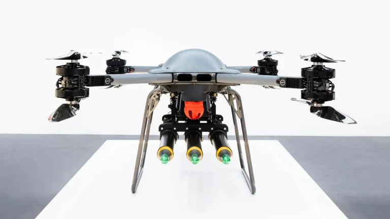 Cargo drone built to carry supplies can now shoot down enemy drones