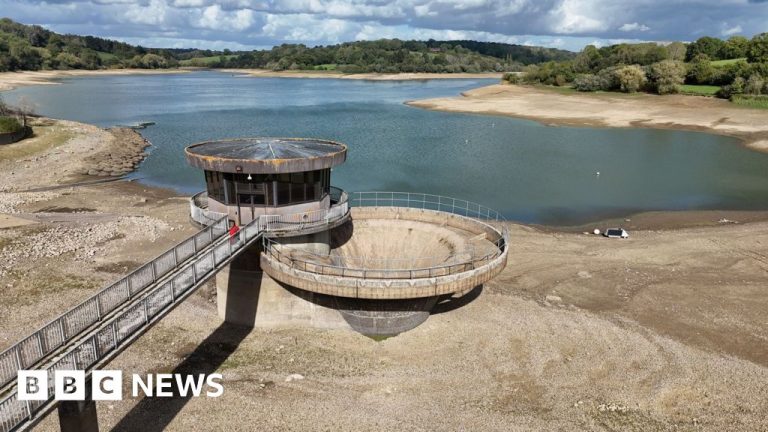 Ardingly Reservoir falls below 20% as drought persists