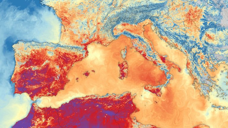 &lsquo;It makes me feel that we can do a lot about it&rsquo;: ESA official shares striking satellite snap of Europe&rsquo;s record-breaking summer heat waves — Earth from space